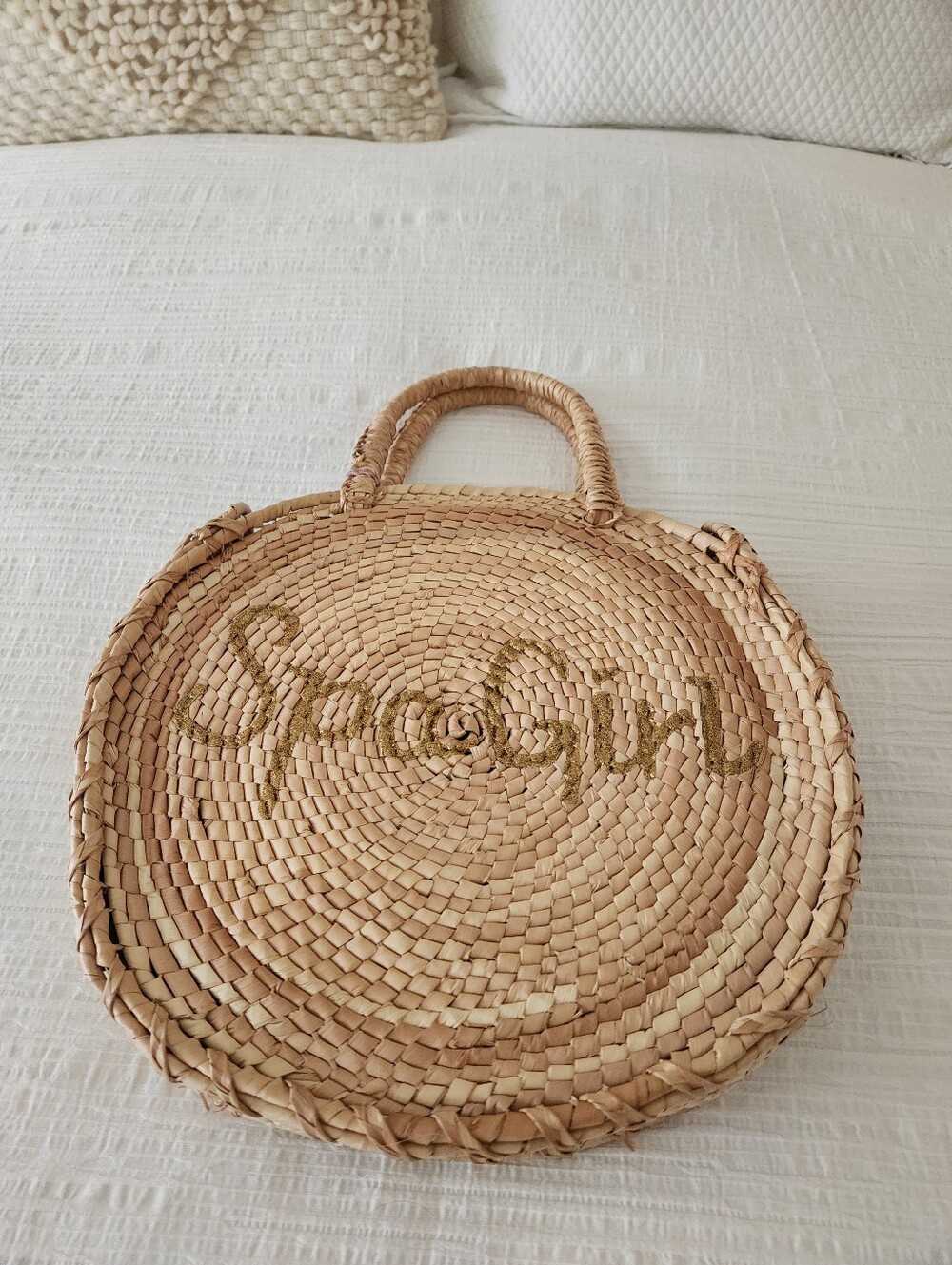 Spa Girl Woven Wicker Handbag